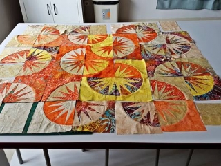 Colour balancing a quilt before sewing