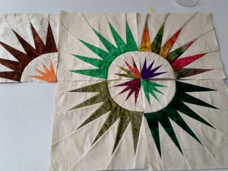 Position blocks to achieve colour balance